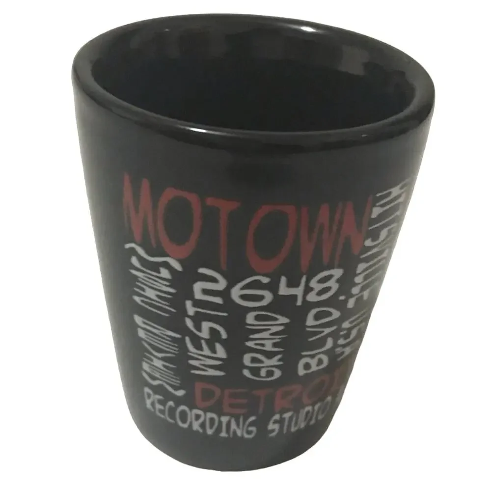 Motown Records Black Shot Glass